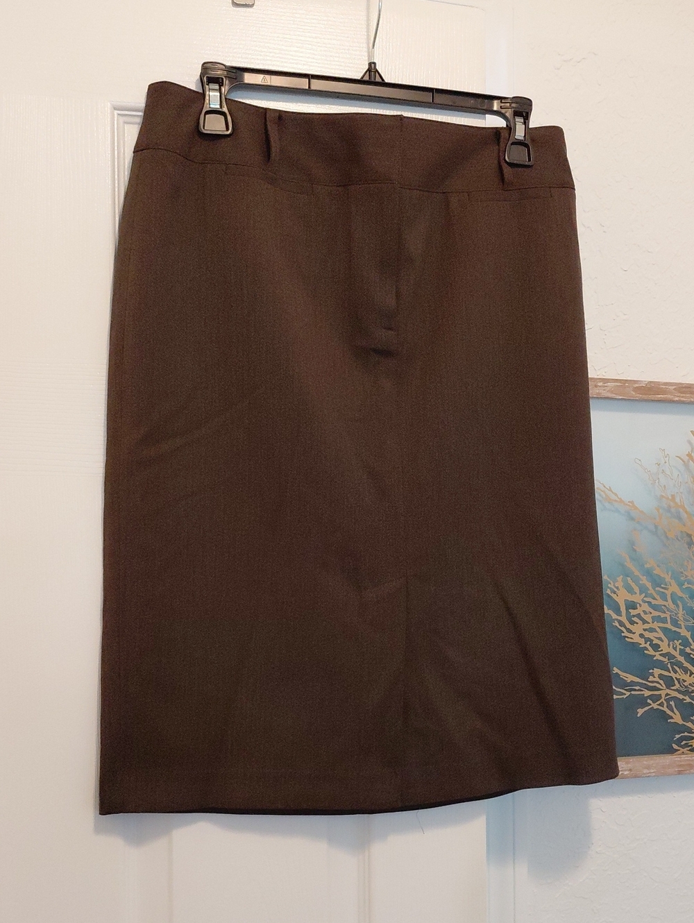 LOFT Dark Brown Pencil Skirt